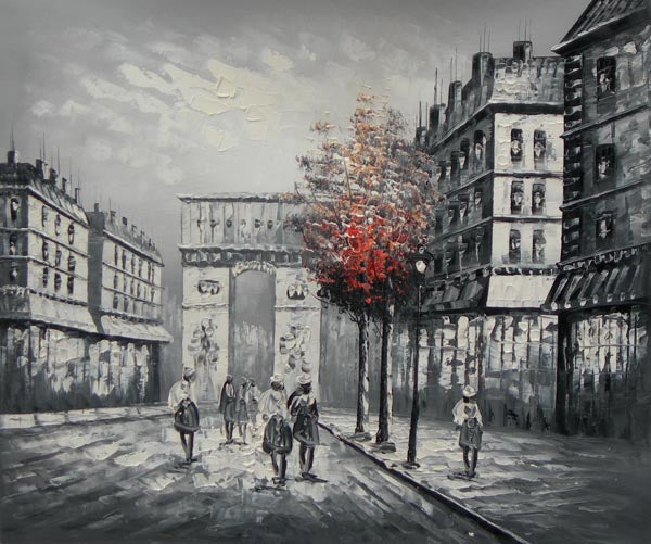 Paris Street Canvas Oil Painting