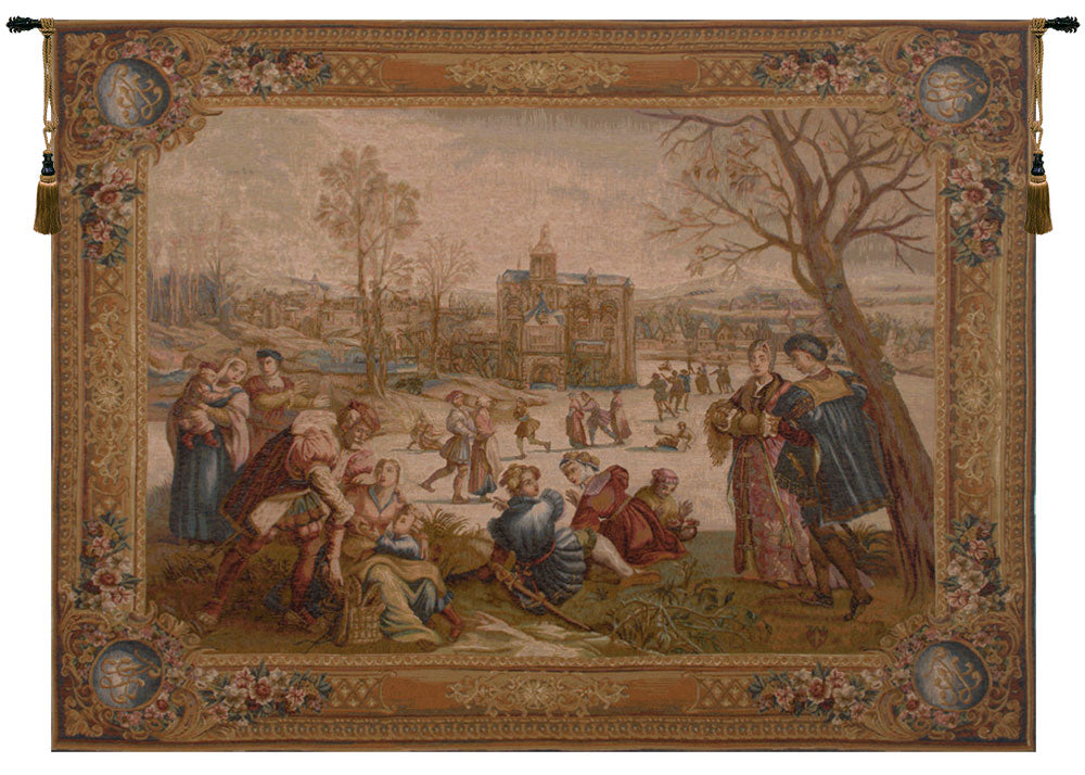 Les Patineurs I French Tapestry