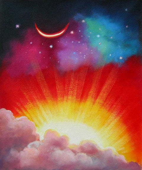 When Night Meets Day Canvas Oil Painting