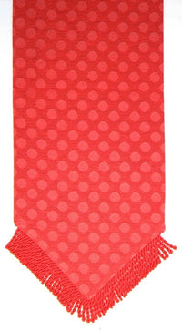 Dot Appeal Red Tapestry Table Runner