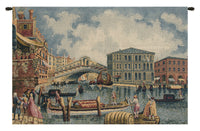 Ponte Di Rialto II Italian Tapestry Wall Hanging by Michele Marieschi