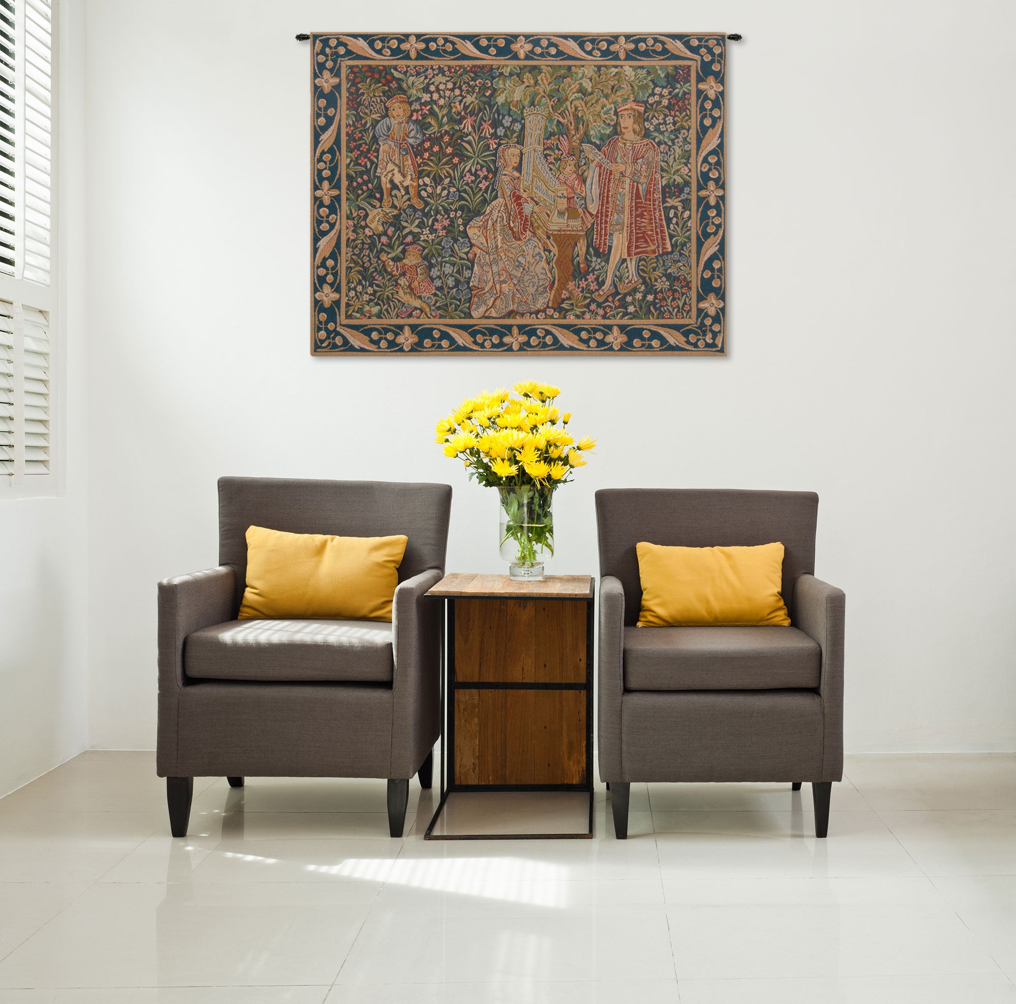 Dame A Lorgue French Tapestry