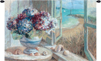 Coastal Hydrangeas Fine Art Tapestry