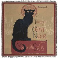 Chat Noir European Throw by Rodolphe Salis