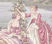 Ladies at Lake Como Italian Tapestry