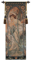 Mucha Soir Belgian Tapestry Wall Hanging by Alphonse Mucha