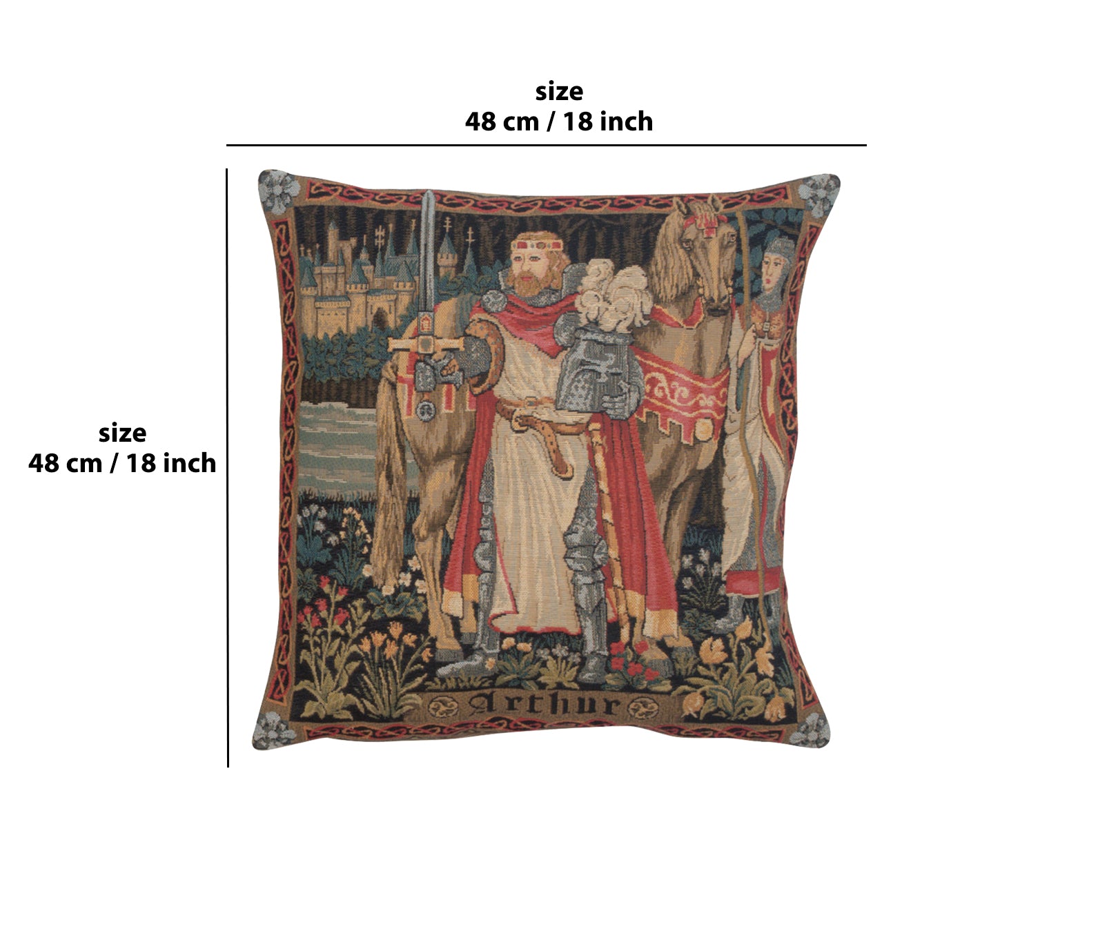 Legendary King Arthur European Cushion Cover