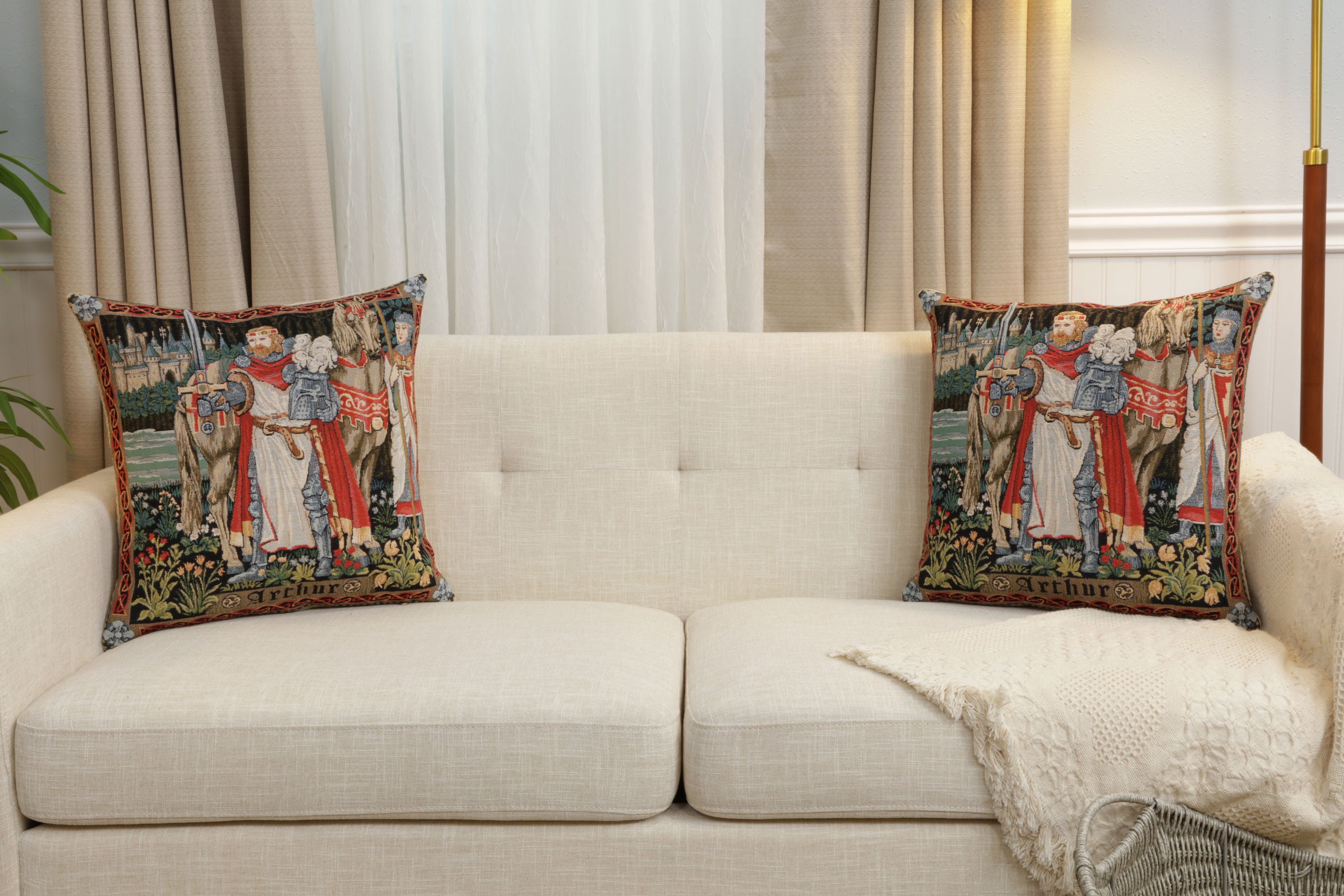 Legendary King Arthur European Cushion Cover