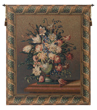 Breughel's Vase Dark Belgian Tapestry Wall Hanging by Jan Brueghel de Velours