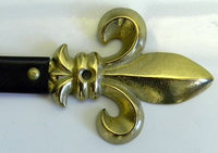 Fleur De Lys Flat to Wall Large European Rod