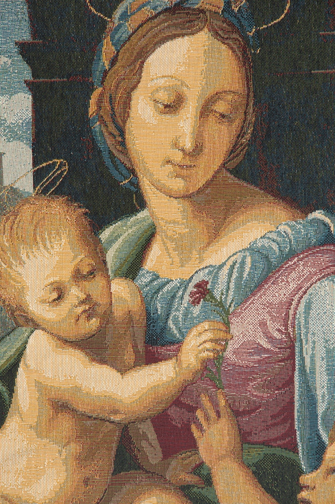 Madonna Aldobrandini by Raphael Italian Tapestry Wall Hanging by Raphael