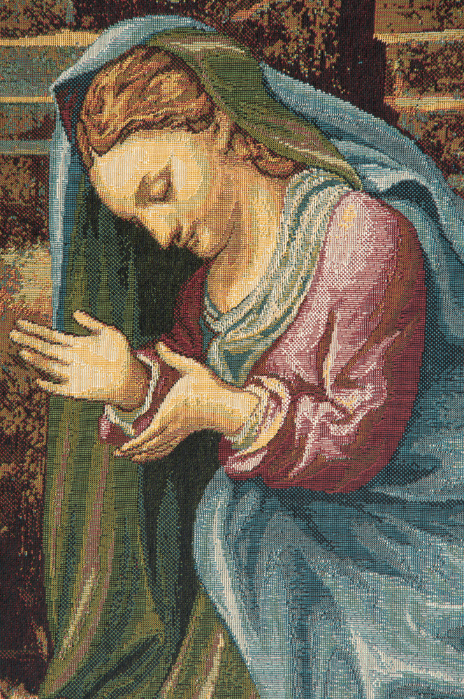 Madonna Adoring the Child Italian Tapestry Wall Hanging by Raphael