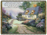 Cottage  Path  Tapestry Throw