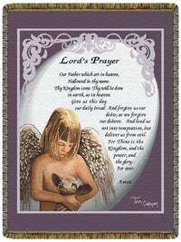 The Lord's Prayer  Tapestry Throw