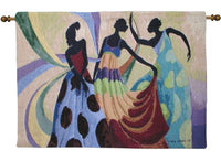 Dancers in Black Skin II Tapestry Wall Hanging