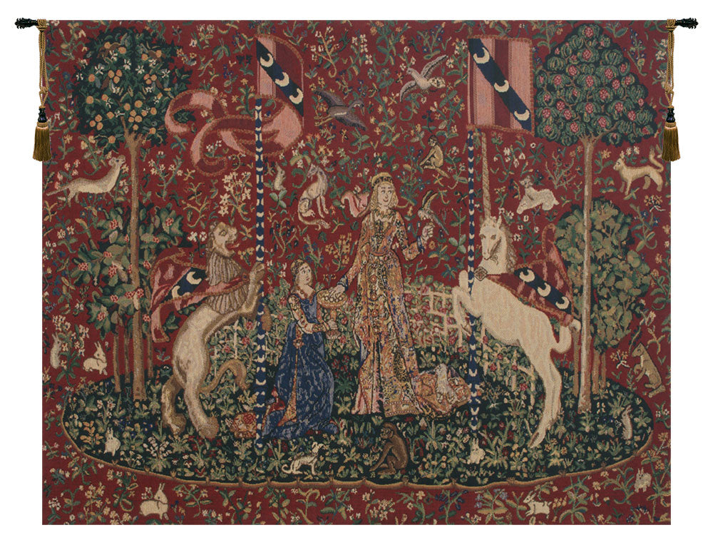 Taste Lady and Unicorn Belgian Tapestry