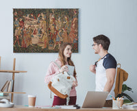 Wine Makers, Terracotta Belgian Tapestry