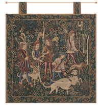 Unicorn Hunt with Loops Belgian Tapestry