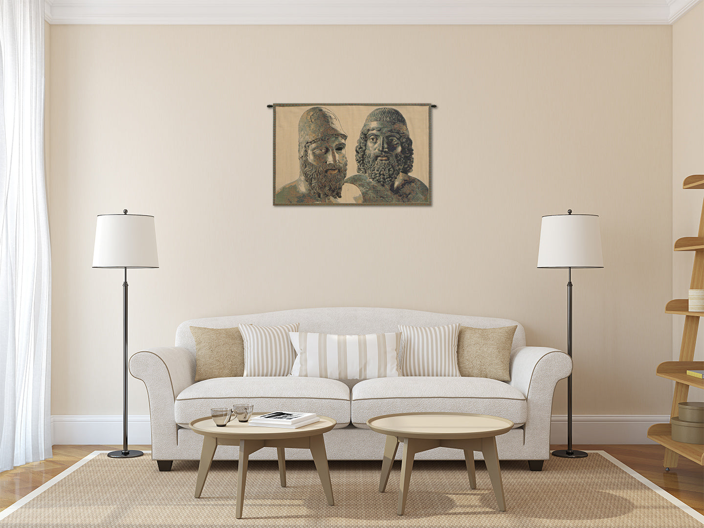 Bronzi di Riace Italian Tapestry Wall Hanging