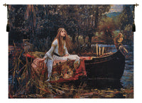 Lady of Shalott Belgian Tapestry Wall Hanging by John William Waterhouse