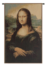 The Mona Lisa Italian Tapestry Wall Hanging by Leonardo da Vinci