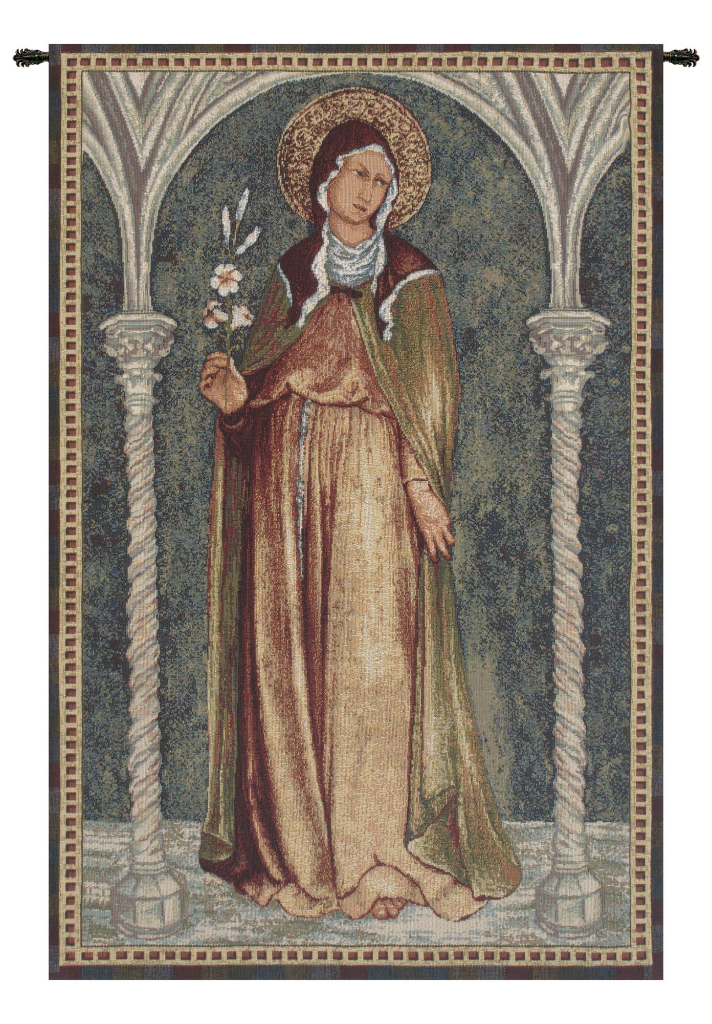 Saint Clare in Arch European Tapestries