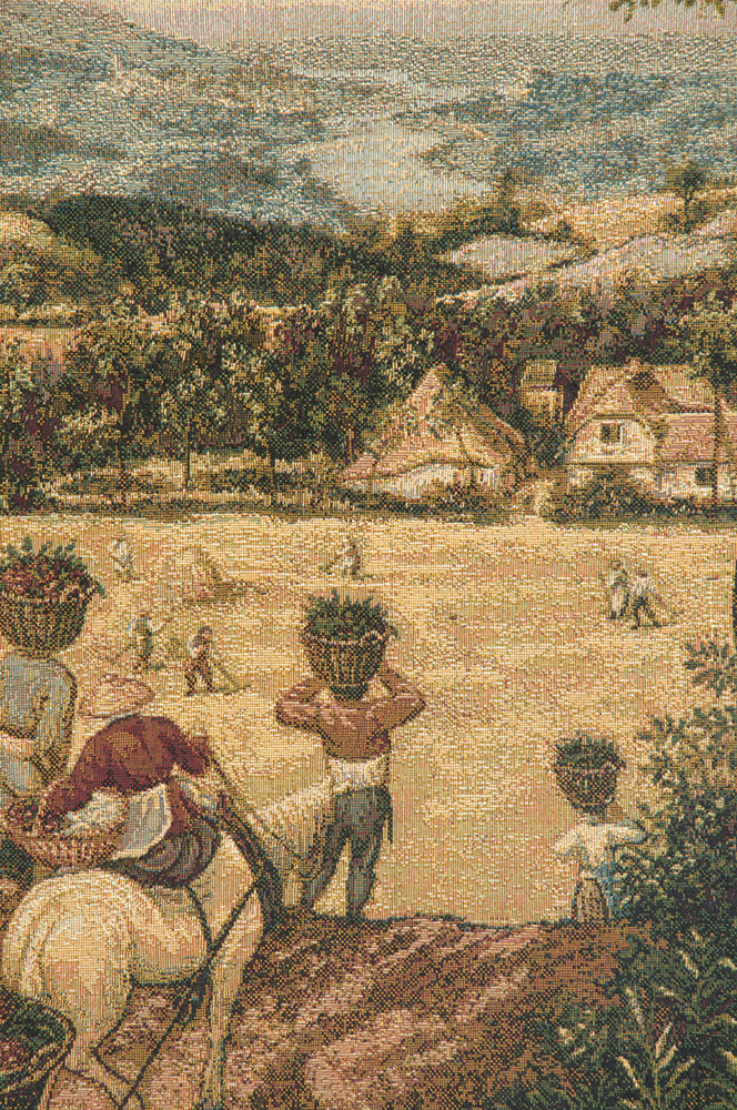 Collecting Hay Italian Tapestry Wall Hanging by Pieter Bruegel