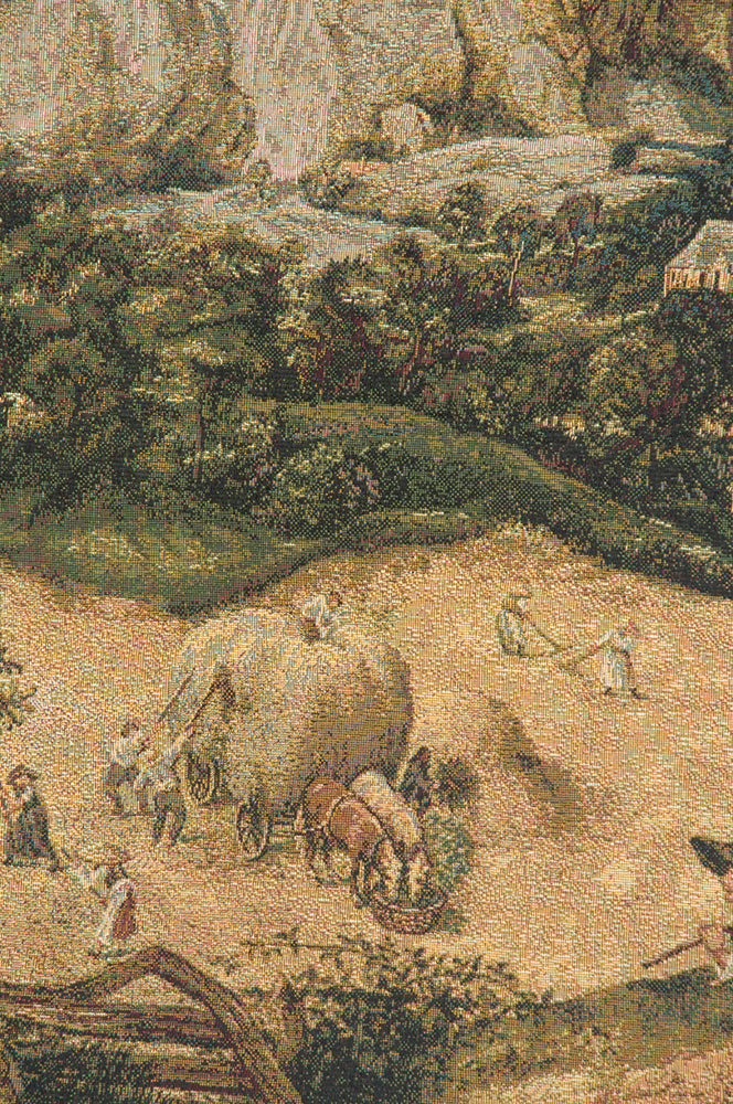 Collecting Hay Italian Tapestry Wall Hanging by Pieter Bruegel