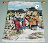 On the Range Boyd Bear Fine Art Tapestry by Boyd