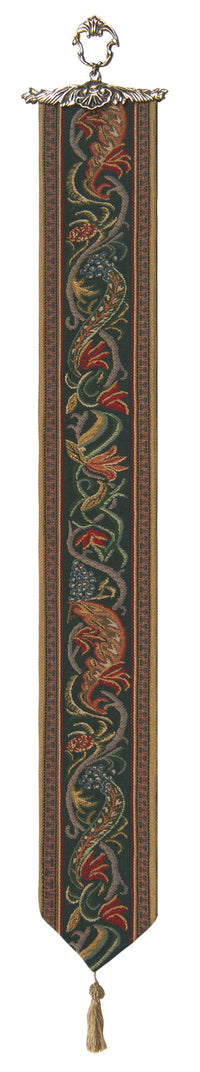 Hunt of the Boar I Tapestry Bell Pull