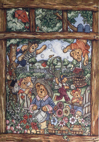 Bears at Play Tapestry Wall Hanging