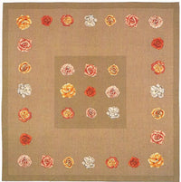 Row of Pink Roses I French Tapestry Throw