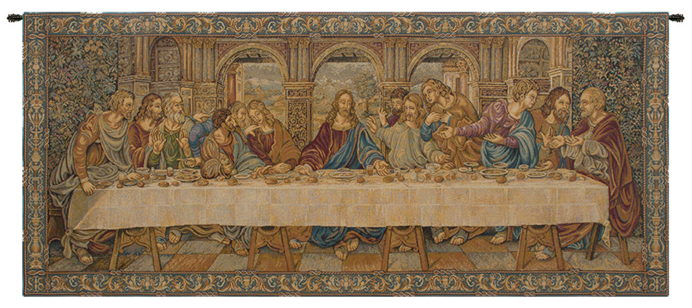 The Last Supper VII Italian Tapestry Wall Hanging by Leonardo da Vinci