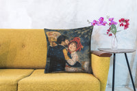 Renoir's Dance in the Country I European Cushion Cover by Pierre- Auguste Renoir