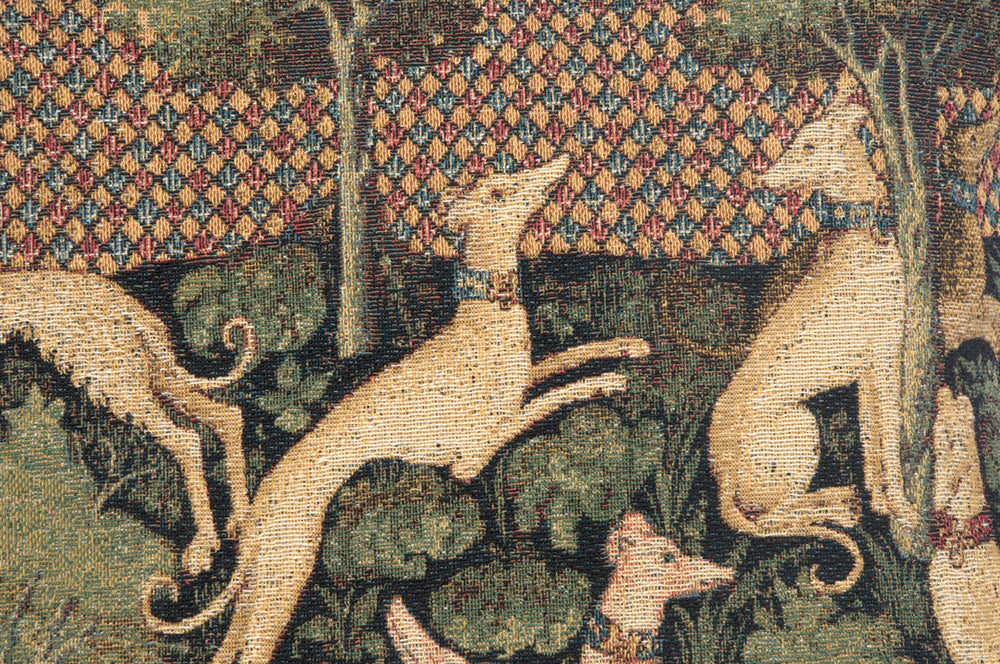 Medieval Dogs European Cushion Cover