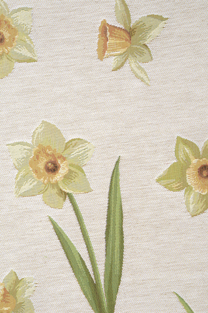 Daffodils White  French Tapestry Table Runner