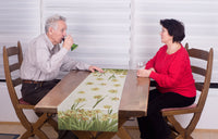 Daffodils White  French Tapestry Table Runner