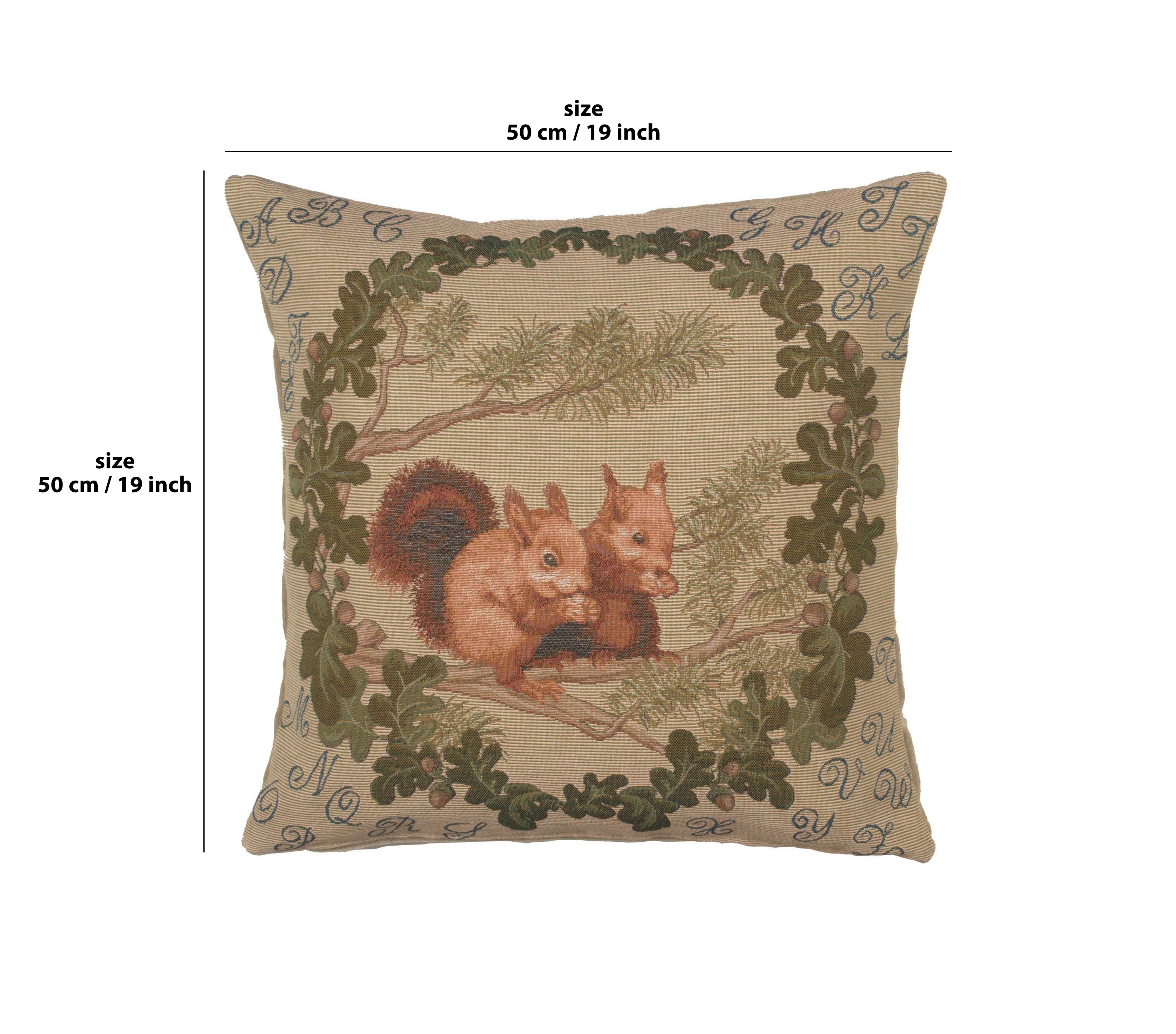 Squirrels French Tapestry Cushion