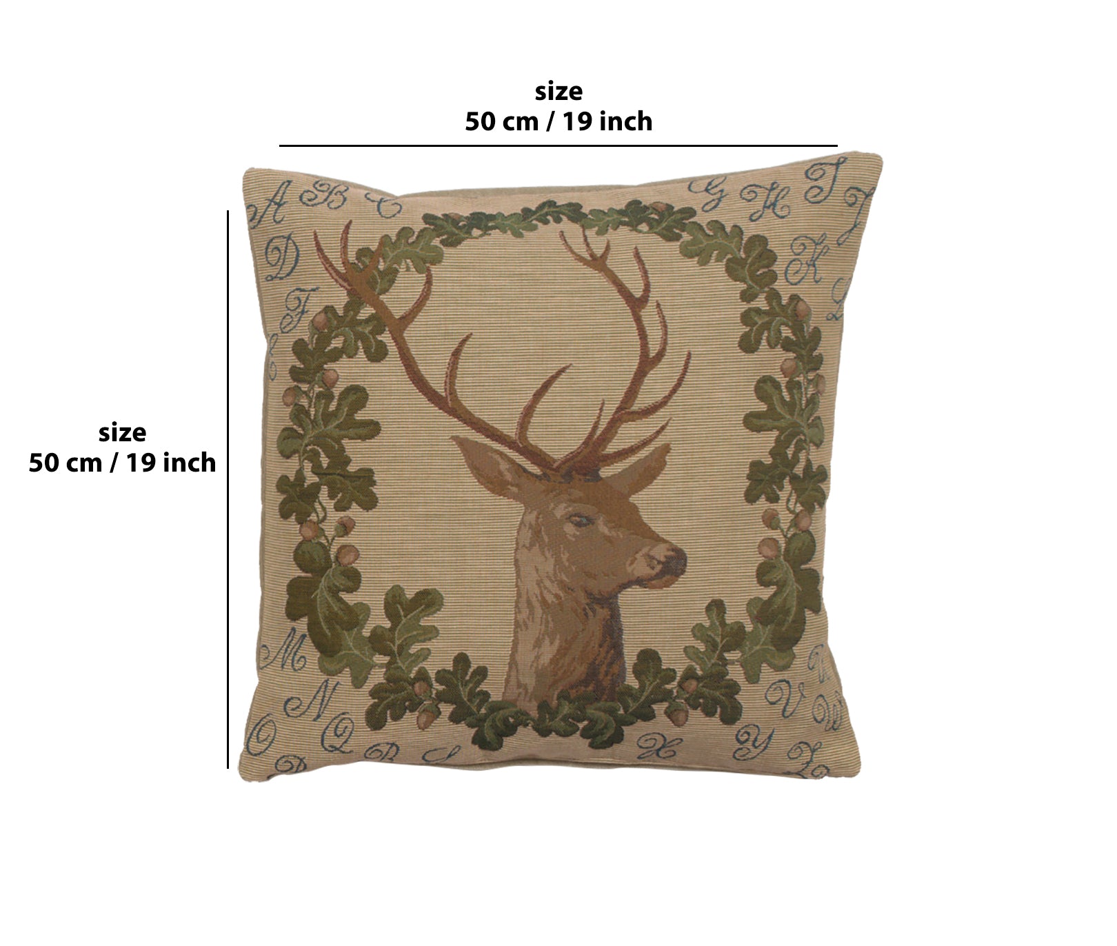 ABC Stag French Tapestry Cushion