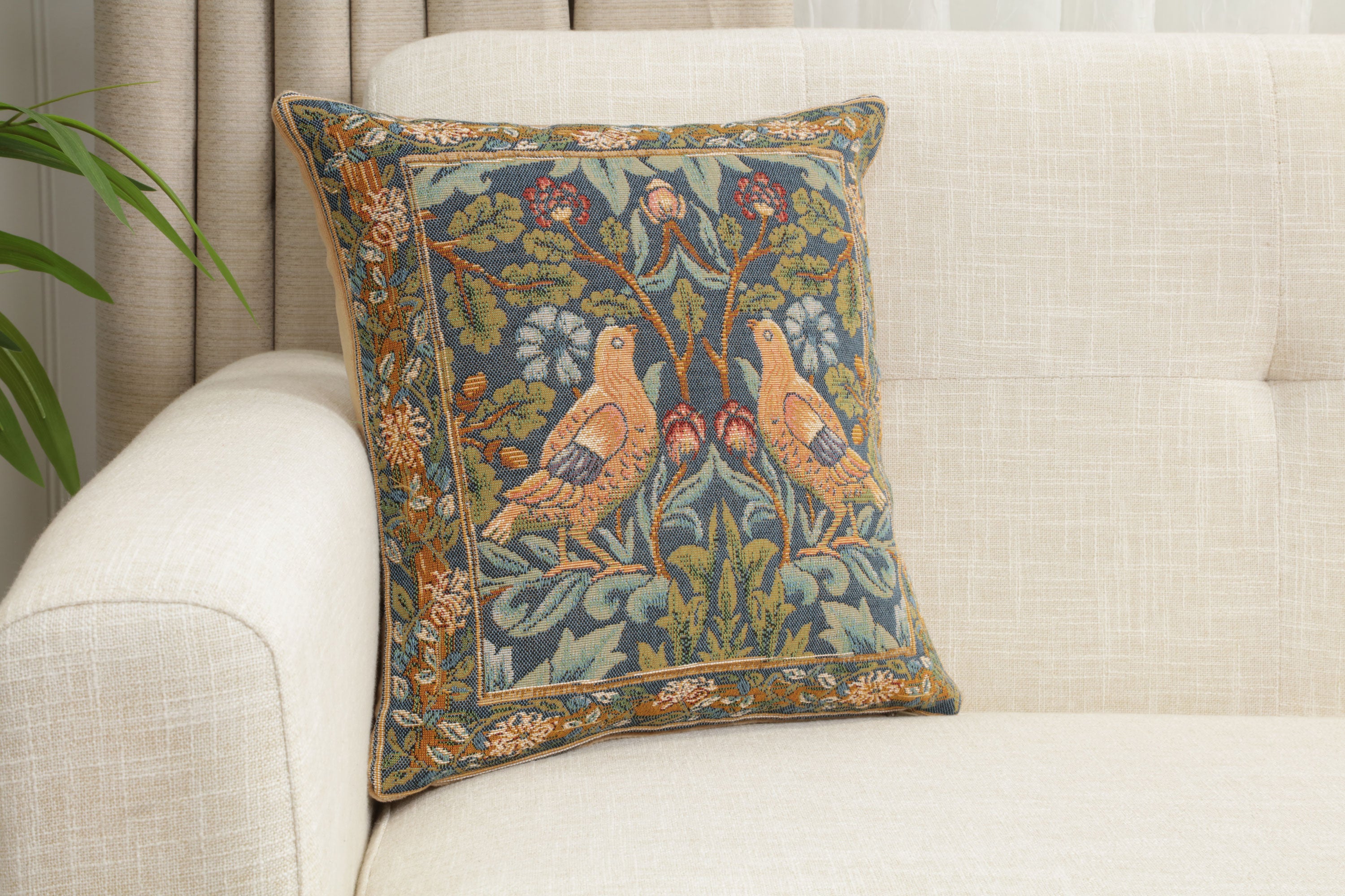 Brother Bird  French Tapestry Cushion