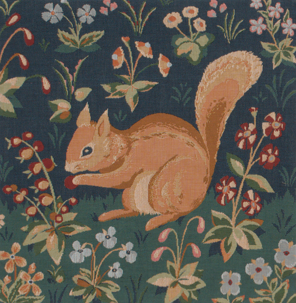 Medieval Squirrel French Tapestry Cushion