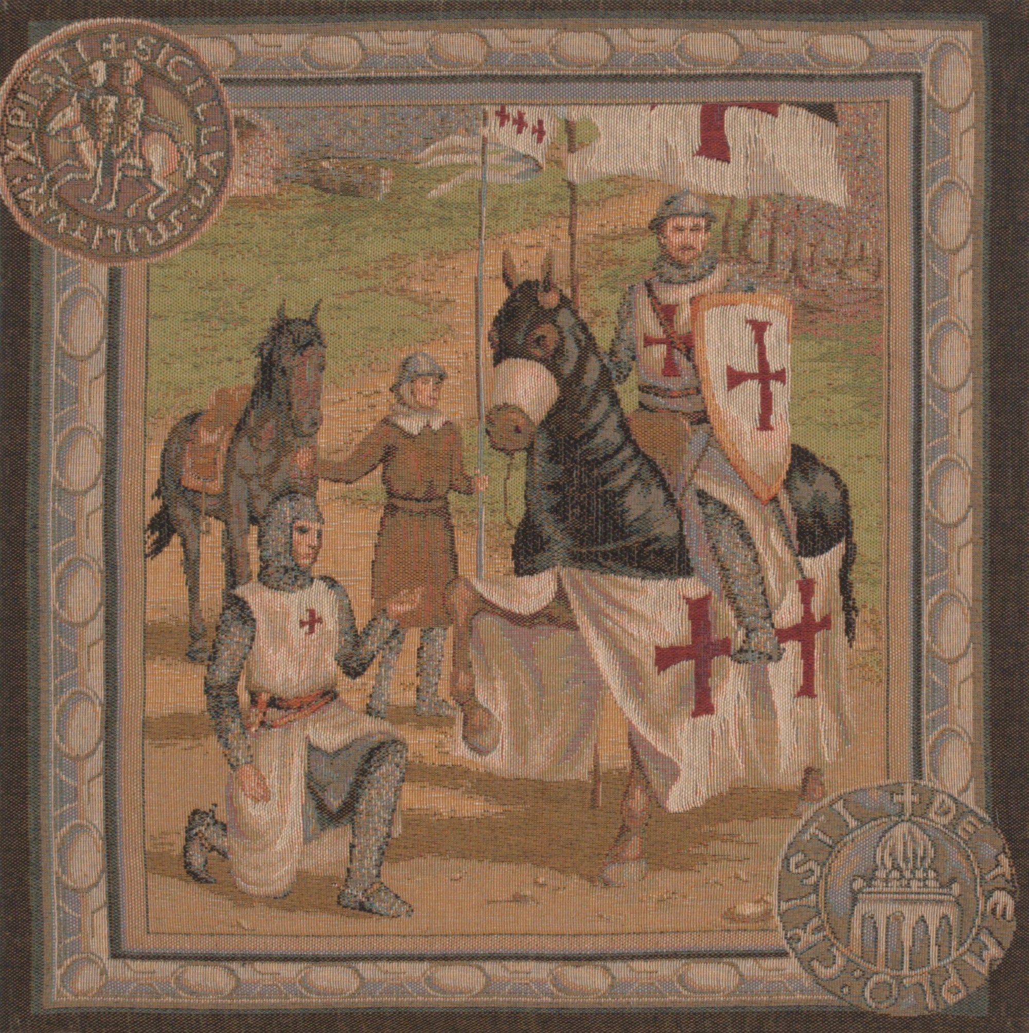 Templar's 1 French Tapestry Cushion