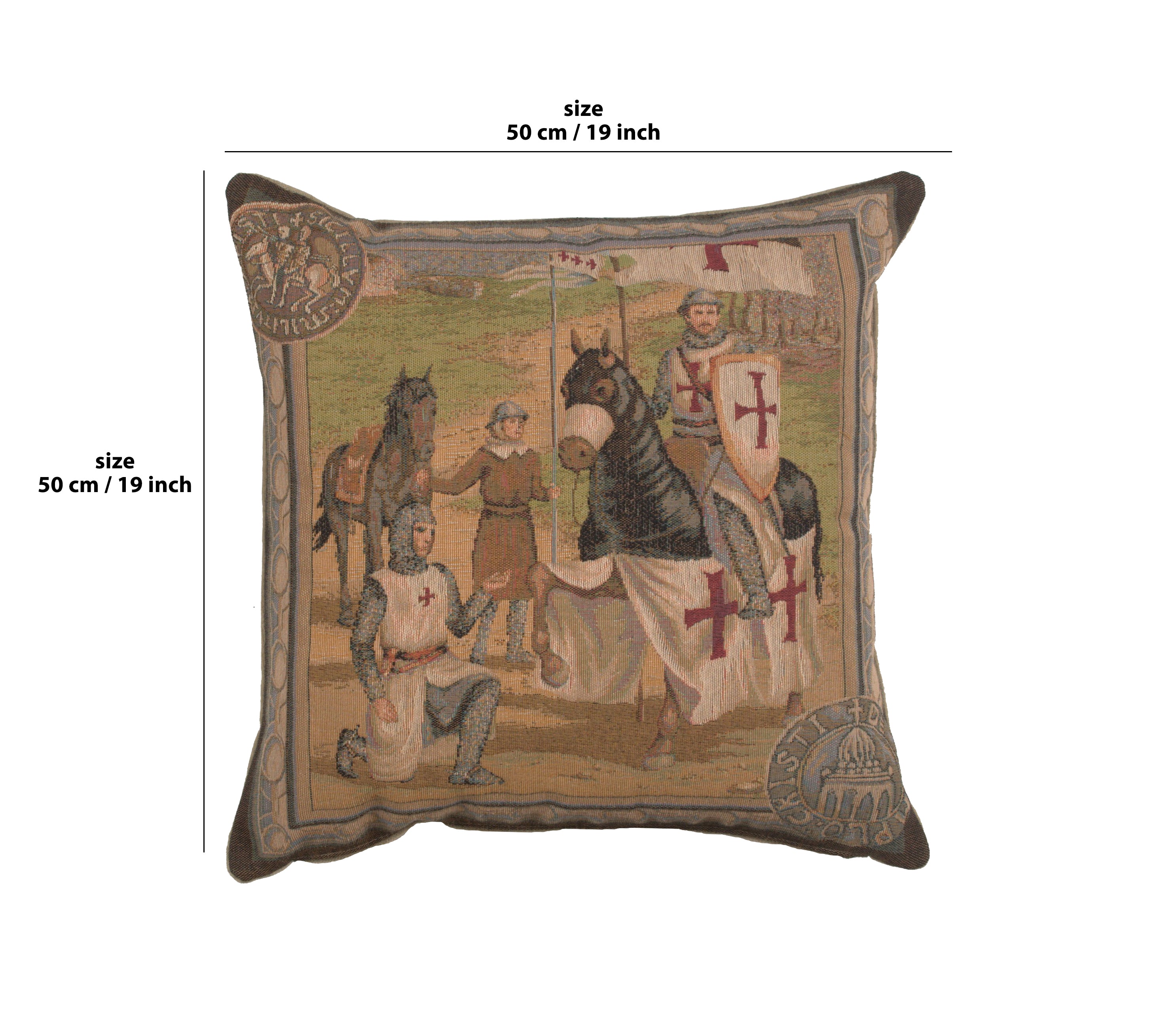 Templar's 1 French Tapestry Cushion