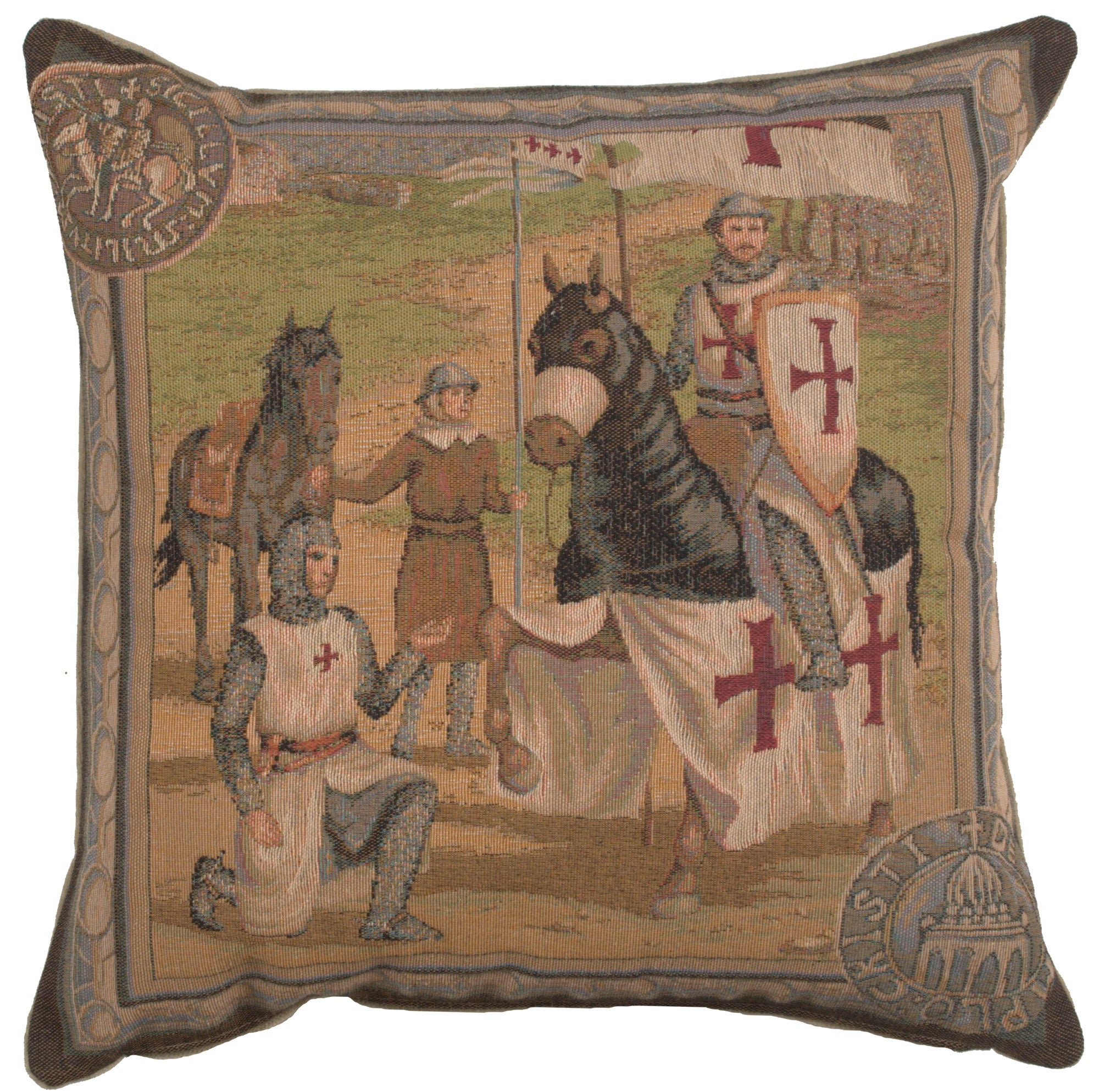 Templar's 1 French Tapestry Cushion