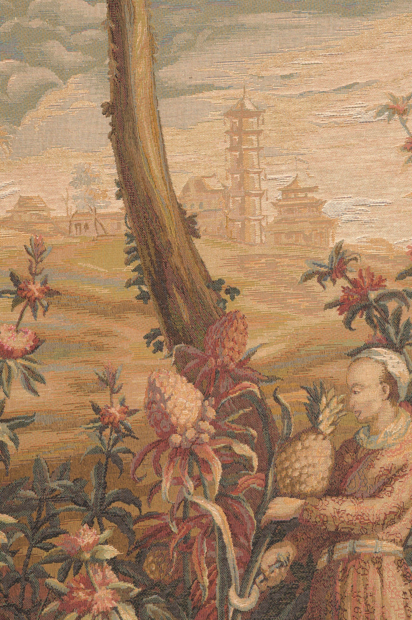 La Recolte des Ananas I French Tapestry