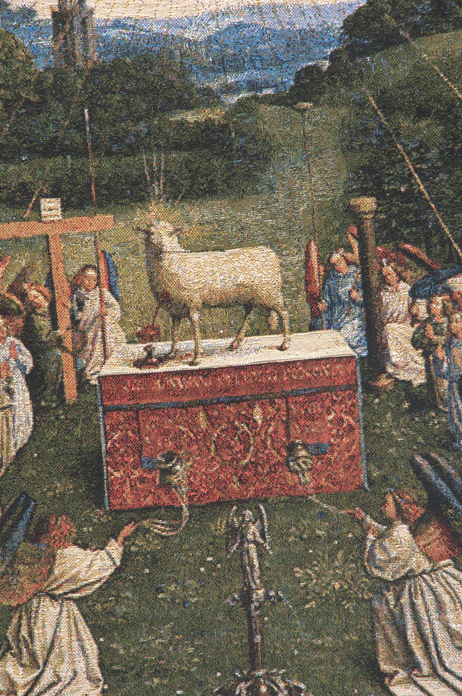 Adoration of the Mystic Lamb European Tapestry by Jan and Hubert van Eyck