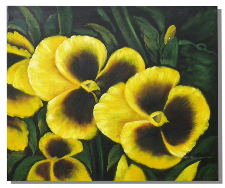 Yellow Peony Canvas Oil Painting