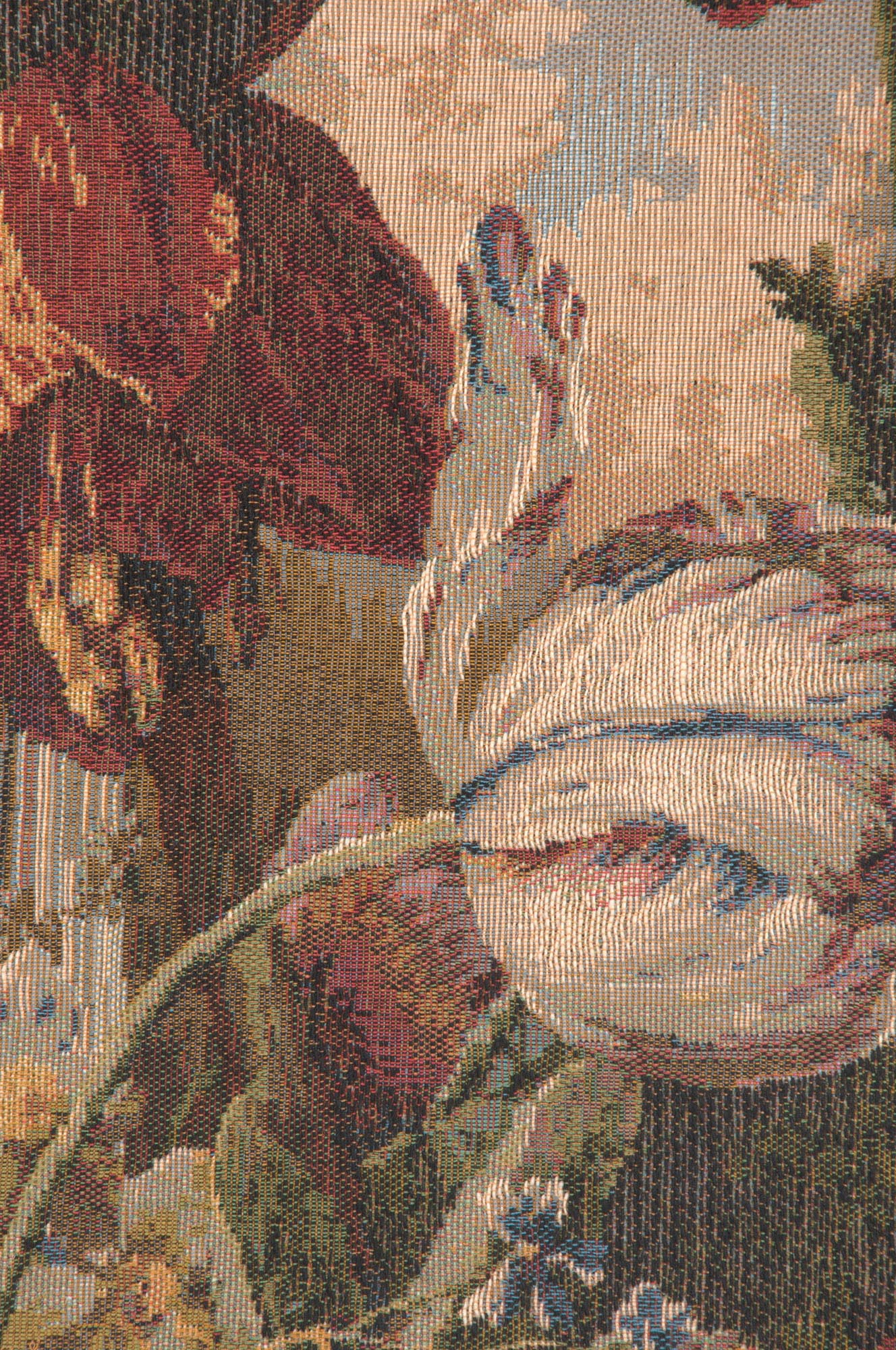 Fleur Exotique French Tapestry Cushion by Jan Frans  Van Dael