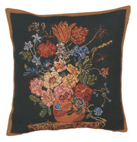 Terra Cotta Black IIII Belgian Cushion Cover