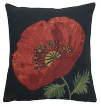 Poppy Red I Belgian Cushion Cover